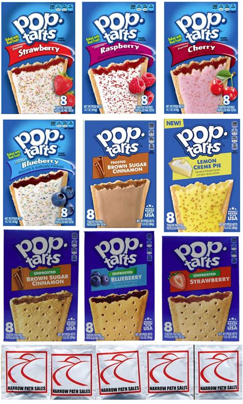 Buy Pop Tarts Variety Pack Fruit Flavored Sampler 9 Pack Bundle Of 9