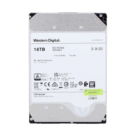 16 TB 3.5 INCH HDD (ฮาร์ดดิสก์ 3.5 นิ้ว) WD ULTRASTAR DC HC550 ...