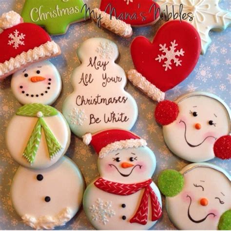 Muñeco De Nieve Tres Galletas Christmas Cutout Cookies Christmas