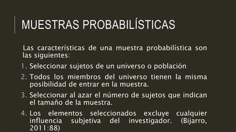 Muestra Probabilistica Ppt