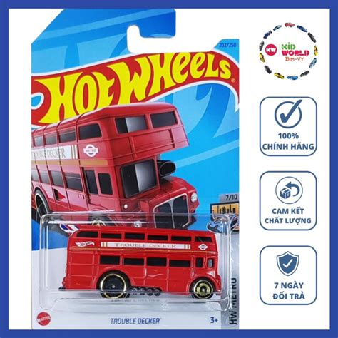 Xe M H Nh Hot Wheels Basic Bus Trouble Decker Hkg Shopee Vi T Nam