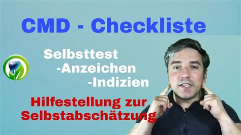 Cmd Checkliste Zur Selbstbefragung Anzeichen Selbsttest