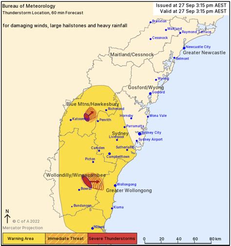 Nsw Ses On Twitter A Severe Thunderstorm Warning Has Been Issued For