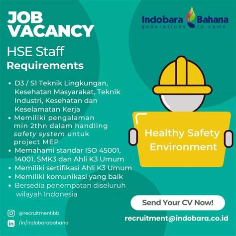 HSE Staff PT Indobara Bahana IKA UM