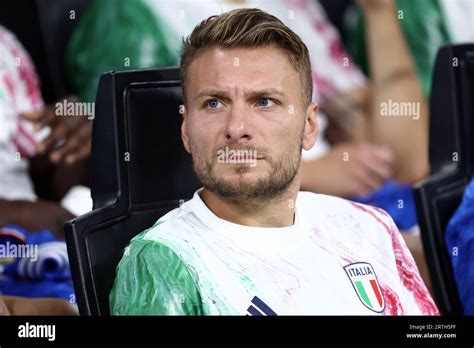 Milano Italien September 2023 Ciro Immobile Aus Italien Schaut Beim