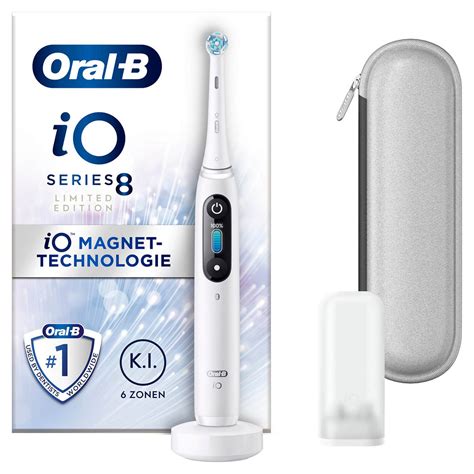 Oral B iO 8 Limited Edition Elektrische Zahnbürste Travel Case White