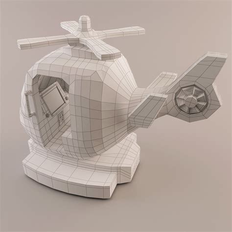 Kiddie Ride Helicopter 3d Model 29 3ds Fbx Max Obj Free3d