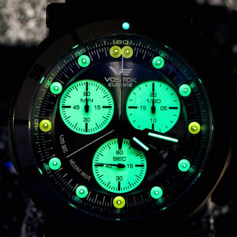 Vostok Europe Lunokhod 2 Tritium Tube Chronograph 6s30 6204212