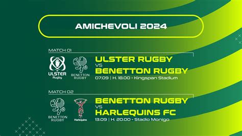 Il Programma Delle Amichevoli Estive Del Benetton Rugby