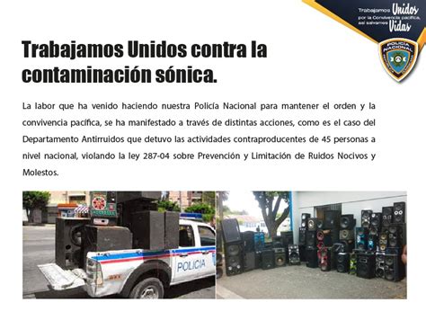 Trabajamos Unidos Contra La Contaminaci N S Nica Inicio Polic A