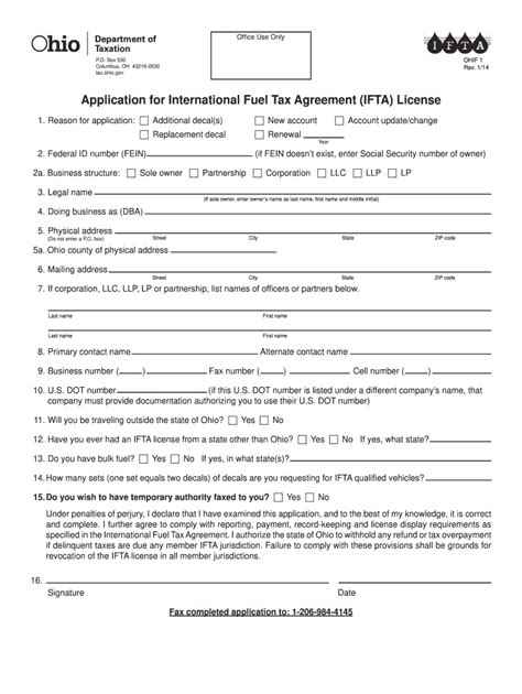 2014-2019 Form OH OHIF 1 Fill Online, Printable, Fillable, Blank - PDFfiller