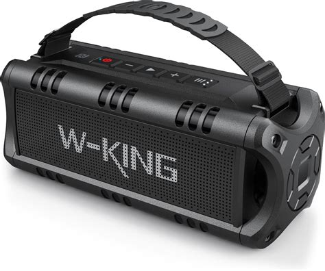 W King W Enceinte Bluetooth Portable Puissant Haut Parleur