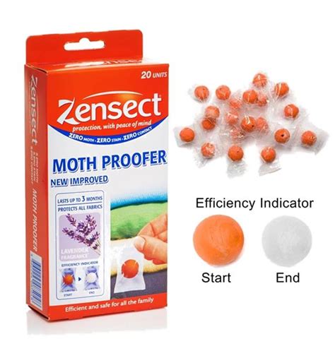 Zensect Hanging Moth Proofer Balls Lavender Killer Freshener Fabric