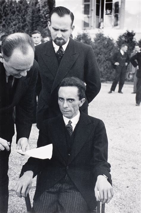 Joseph Goebbels Minister Of Propaganda With His Private Secretary And