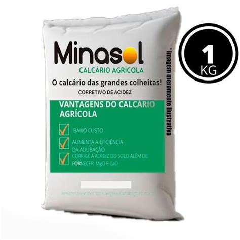 Calc Rio Dolom Tico Pacote Kg Minasol Fertilizante Para