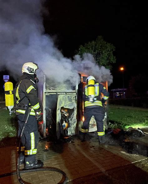 Einsatz Nr M Lltonnenbrand Freiwillige Feuerwehr Kranenburg