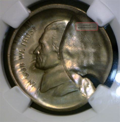 Huge Indent Ngc Ms64 Multi Double Struck Error Jefferson Nickel Us Coin