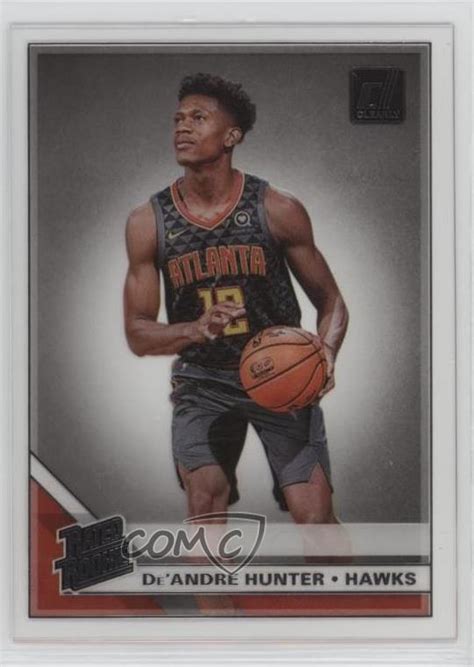 2019 20 Panini Clearly Donruss Rated Rookie De Andre Hunter 54 Rookie