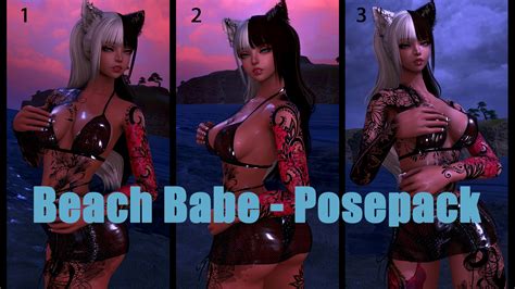 Beach Babe Posepack XIV Mod Archive