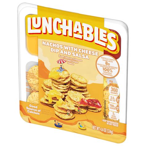 Lunchables Nachos Cheese Dip And Salsa Kids Lunch Snack 44 Oz Tray