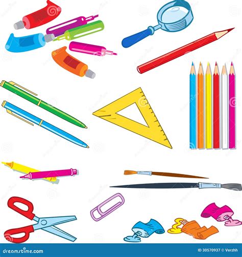 Glossary Of Stationery Items Clipart