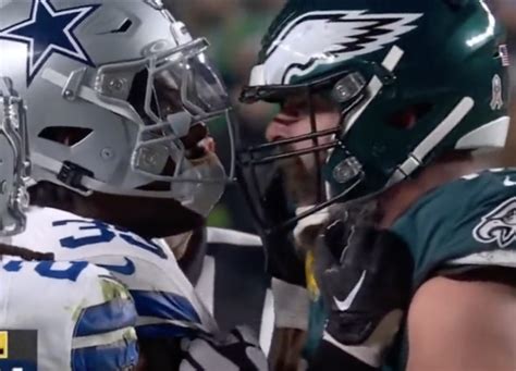 Eagles' Jason Kelce Goes Viral For Fiery Confrontation With Cowboys ...