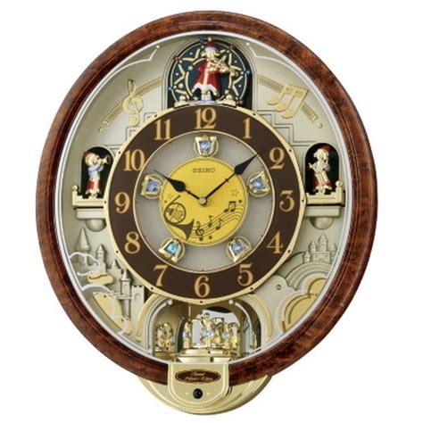 2011 Animated Musical Christmas Wall Clock Seiko Melodies in Motion