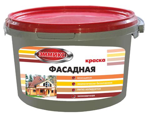 Лакокрасочные материалы — Краска — Фасадная — Краска фасадная ВД ЭММИКС ...