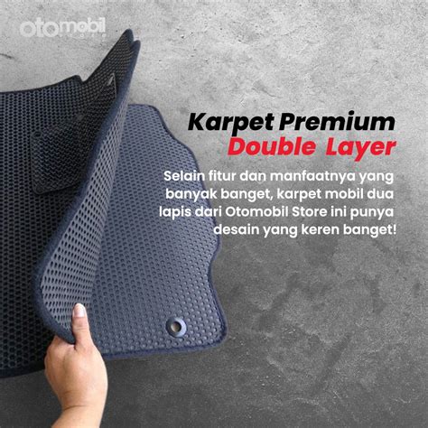 Karpet Mobil Honda BRV Bahan Dua Lapis Rubber Eva Premium Otomobil