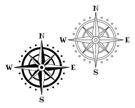 Compass Rose Svg Bundle Digital Download Instant Nautical Etsy