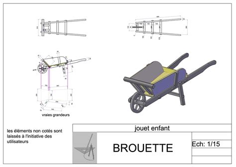 Plan Plan de brouette enfant création associée publiée précédemment