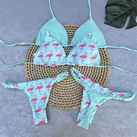 Bikini Fita Fio Dental Biquini Feminino Dupla Face Piscina Parcelamento Sem Juros
