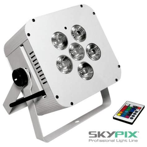 Refletor Par Led Bateria Sem Fio RGBWA UV 6 X 15w Skypix