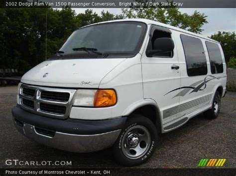 Bright White 2002 Dodge Ram Van 1500 Passenger Conversion Dark Slate Gray Interior