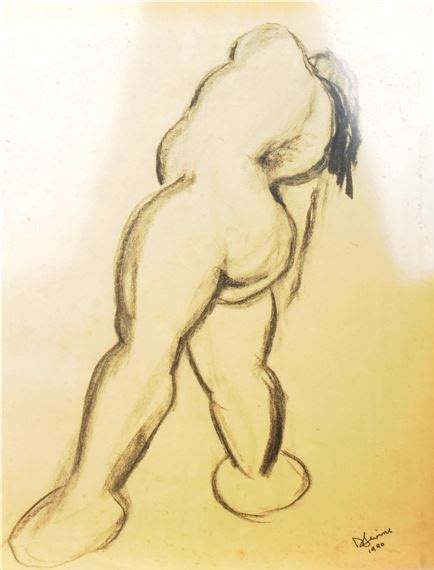 Dorien Levine Portrait Study Of A Female Nude Lady Early 2000s