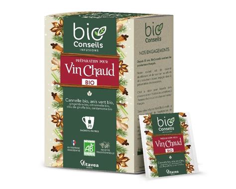 Préparation pour vin chaud bio Conseils 20 sachets