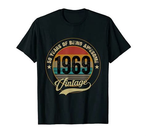 911 Awesome Since 1969 T Shirt 50th Birthday Ts 50 Year Old T Shirt Popular Tee Shirt