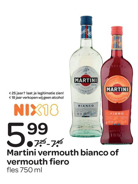 Martini Vermouth Bianco Of Vermouth Fiero Aanbieding Bij Spar