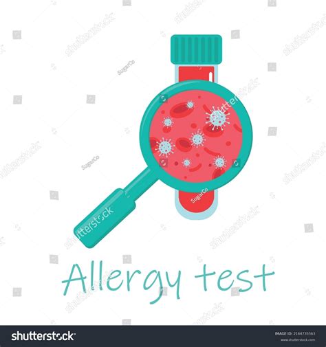 Laboratory Test Allergies Hematology Concept Erythrocytes Stock Vector
