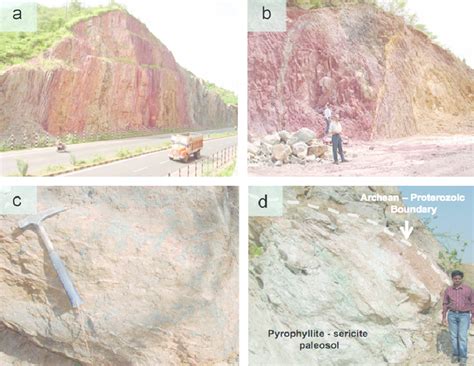 Representative Outcrops Of The Lower Aravalli Group That Illustrate The