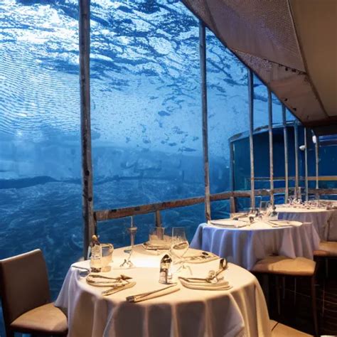 Krea Michelin Star Restaurant Interior Kitchen Pass An Underwater