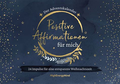 Positive Affirmationen F R Mich Der Adventskalender Online Kaufen