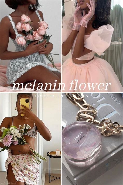 Melanin Flower Mobile Presets Presets For Dark Skin Colorful Outdoor