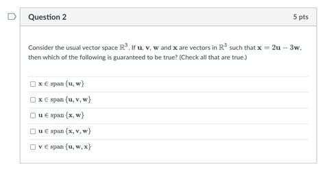 Solved Consider The Usual Vector Space Mathbb R