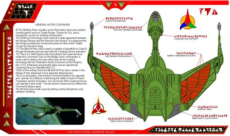 Klingon Bird Of Prey Schematics