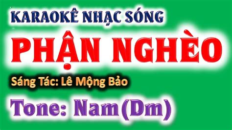 Karaoke Ph N Ngh O Tone Nam Dm Ghita Ho Ng Chung St L