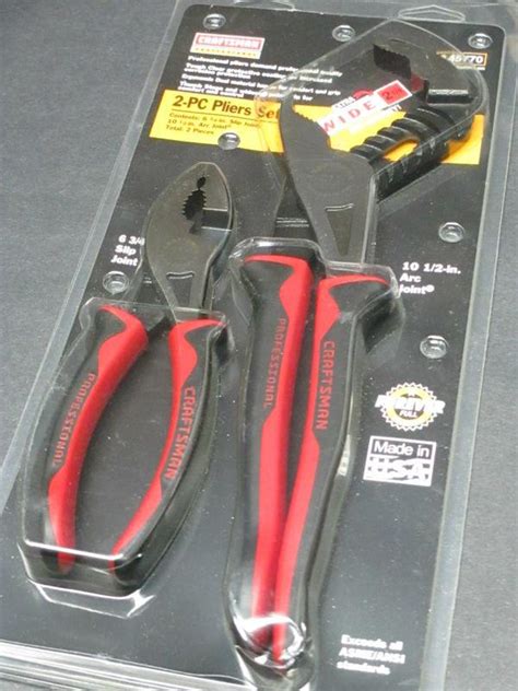 Find Craftsman Professional 2 Piece Plier Set - 6 3/4" Slip Joint & 10 ...