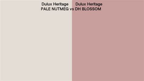 Dulux Heritage Pale Nutmeg Vs Dh Blossom Side By Side Comparison