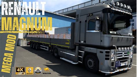 ETS 2 RENAULT MAGNUM MEGA MOD WIELTON DORSESİ İLE YÜK TAŞIMA EURO