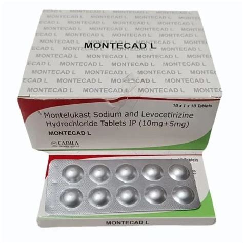 Montelukast Sodium Levocetirizine Hydrochloride Tablets IP At Rs 25